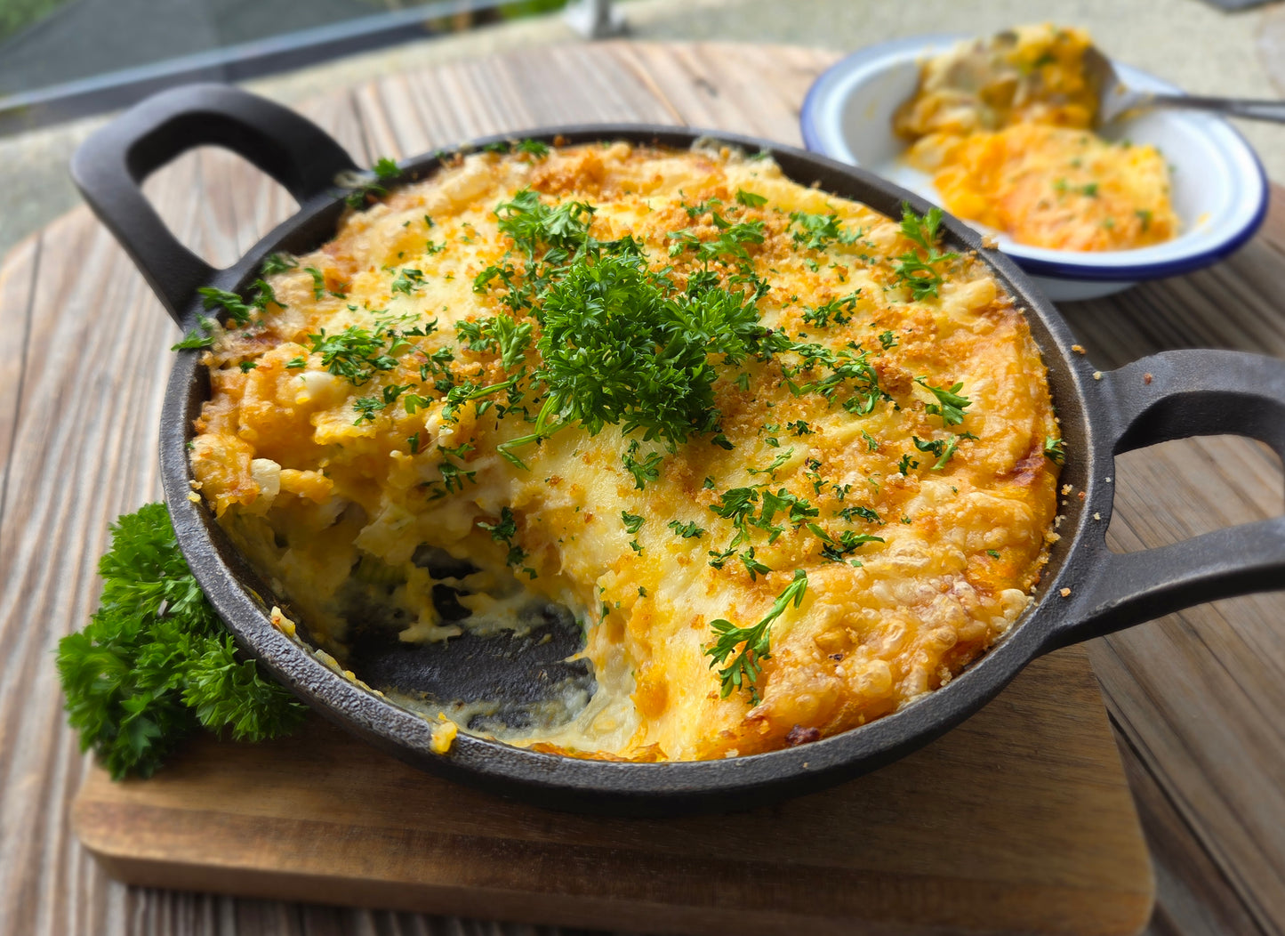 
                  
                    Smoked fish & kumara pie
                  
                
