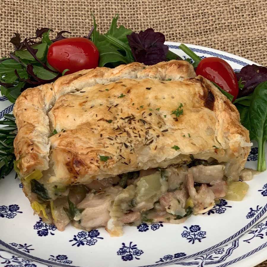 Chicken, mushroom & bacon pie - Arctic Kitchen NZ