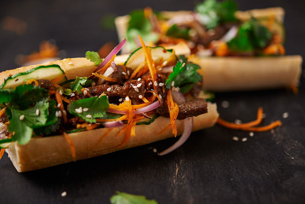 Chilli caramel beef bahn mi - Arctic Kitchen NZ