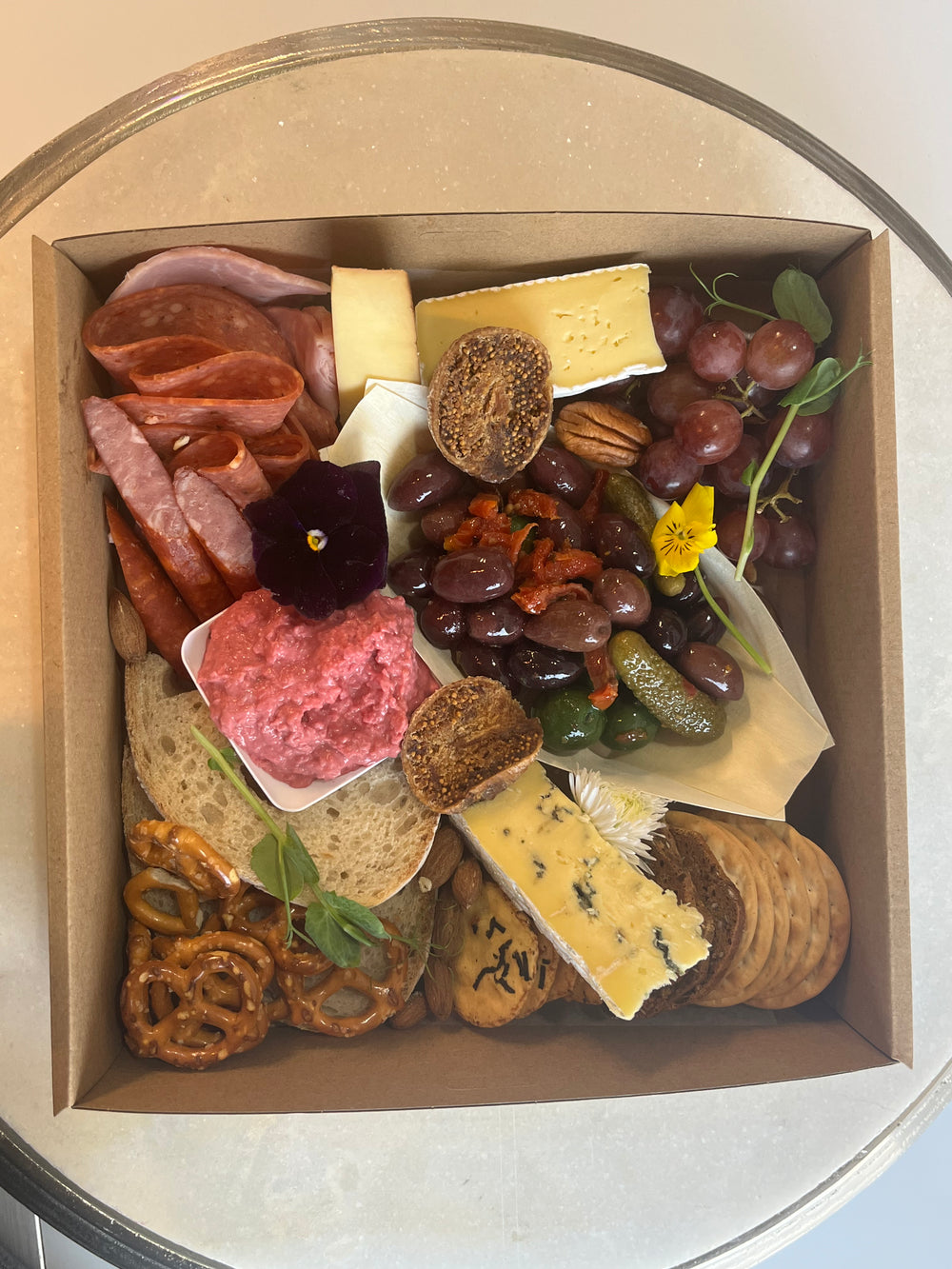 Grazing platter box for one