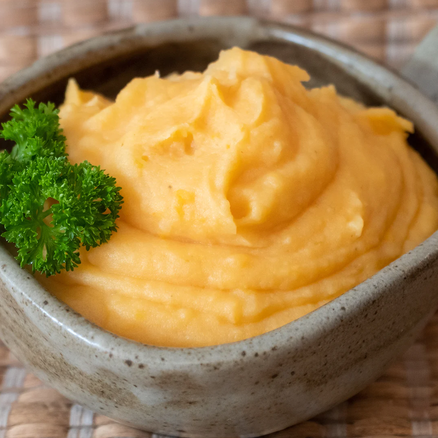 Kumera and potato mash freezer meal