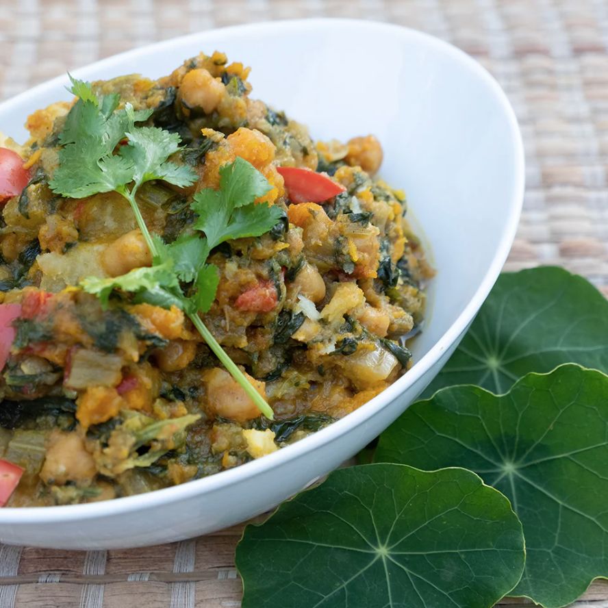 Spinach & chickpea curry