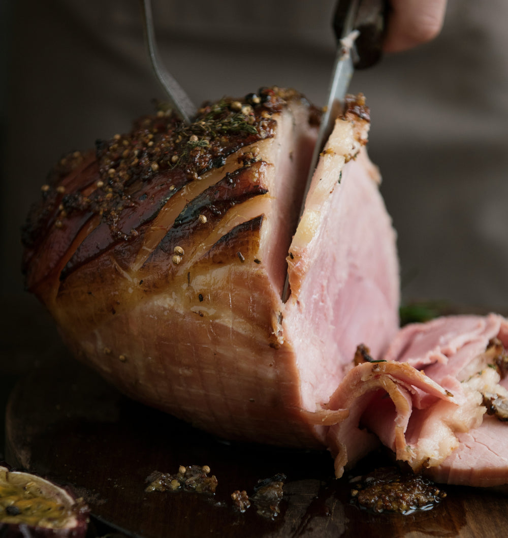 Maple Glazed Leg of Ham on the bone