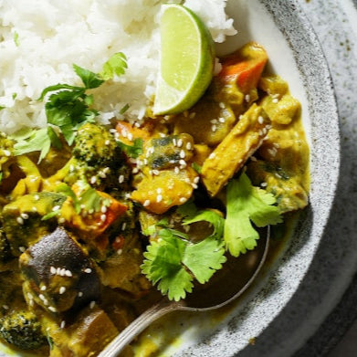 Vegan Thai green curry