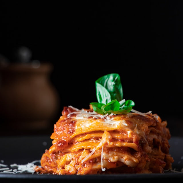 Beef lasagne