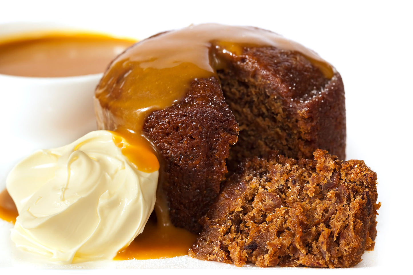 Sticky date pudding and butterscotch sauce