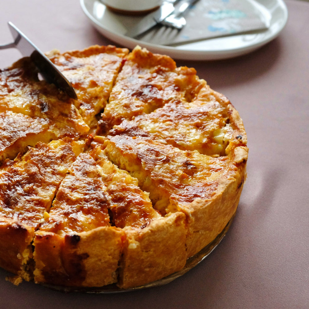 Roasted vegetable quiche